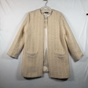 Vintage Tapestries Ireland Wool Coat & Scarf Set Helena Ruuth Yellow M